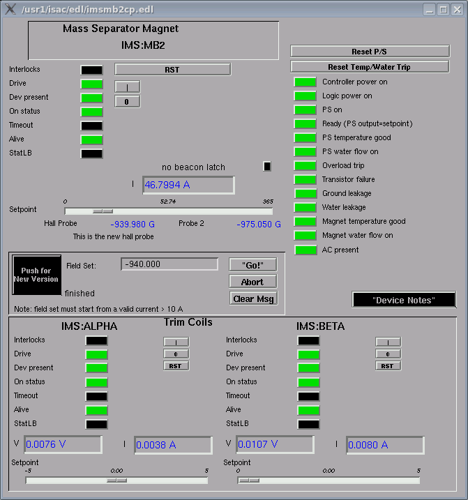 IMS:MB2 Device Panel