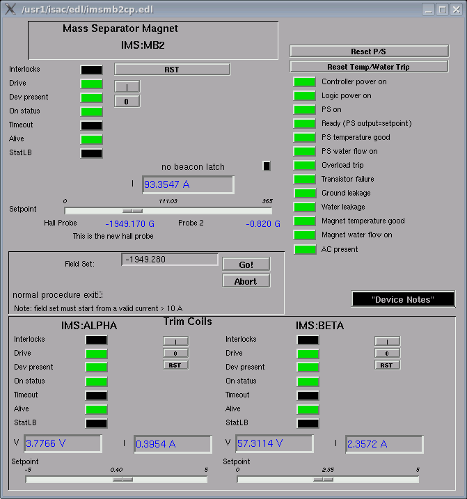 IMS:MB2 Device Panel